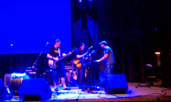 Malcom, Luther, and John rock the soundcheck