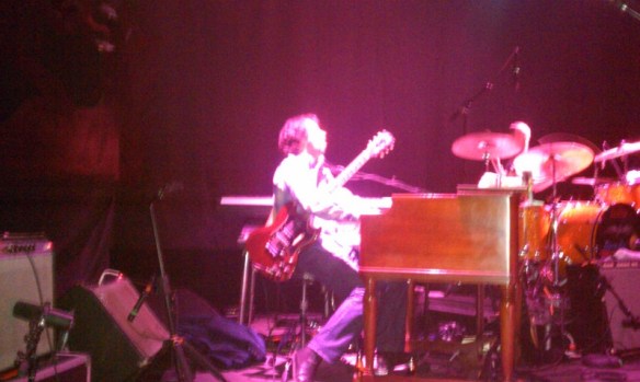 The duality of the keyboard/guitar player Jay Fernandez