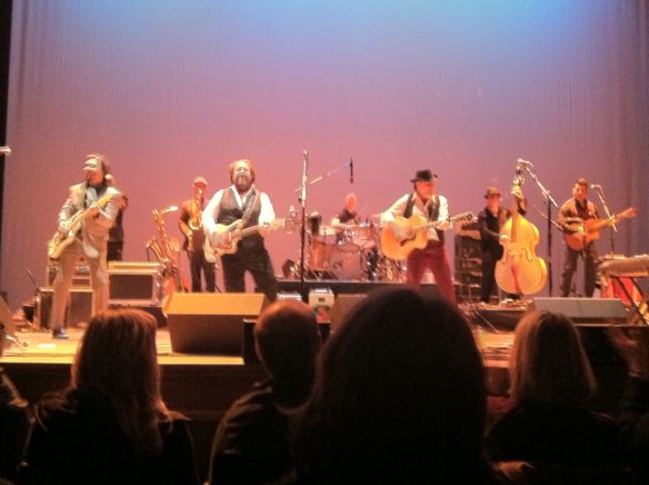 The Mavericks (Jerry Dale McFadden off camera, far right), Pantages Theater, Minneapolis, MN  4/3/13