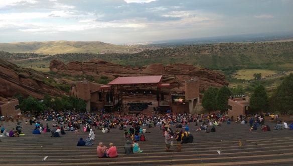 Red Rocks from top